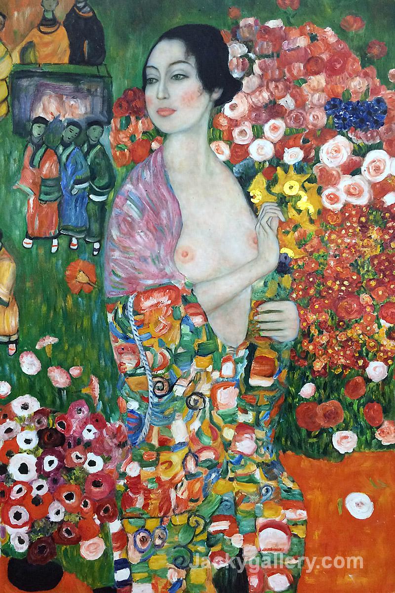 Die Tanzerin, The Dancer by Gustav Klimt paintings reproduction